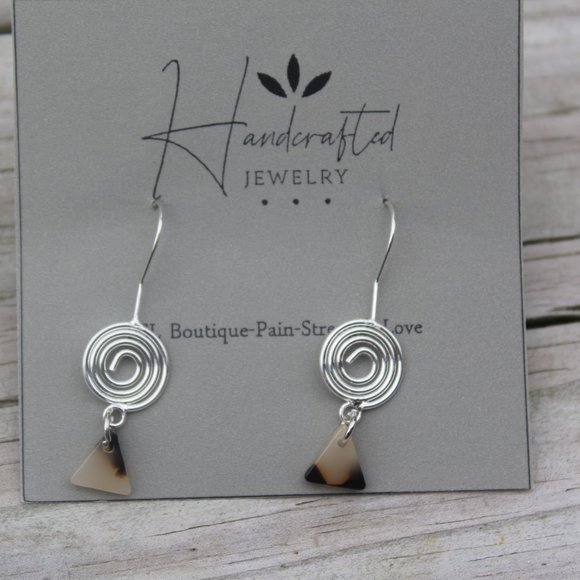 Boutique Ditzy Circle Earring Set Silver - Picture 2 of 2